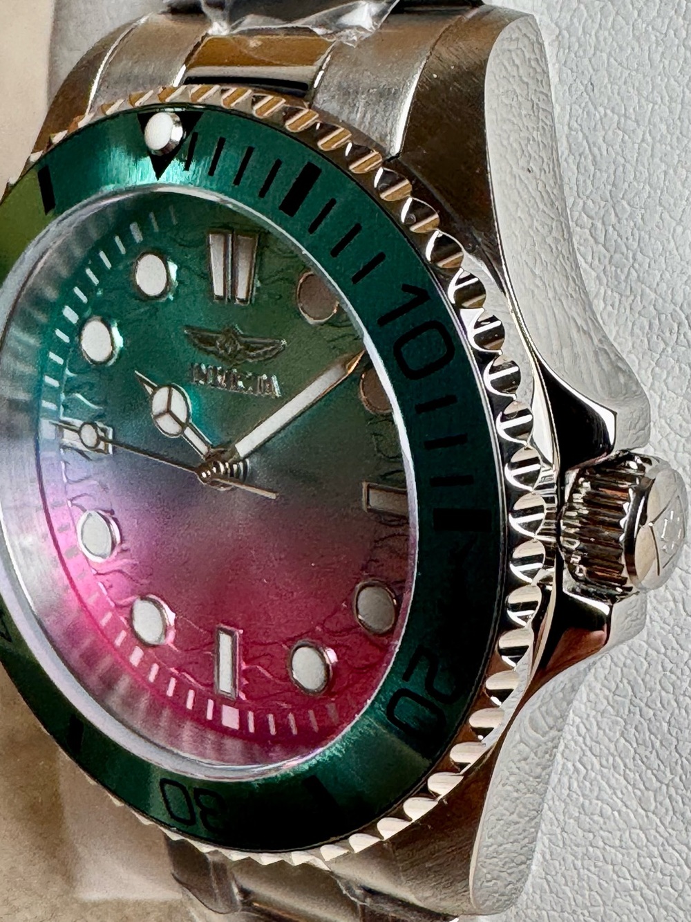 Invicta Pro Diver Teal/Pink 34mm Women's Quartz Dive Watch 50947 NWT - Picture 2 of 6